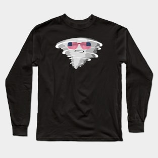 American Super Tornado Cool And Funny Long Sleeve T-Shirt